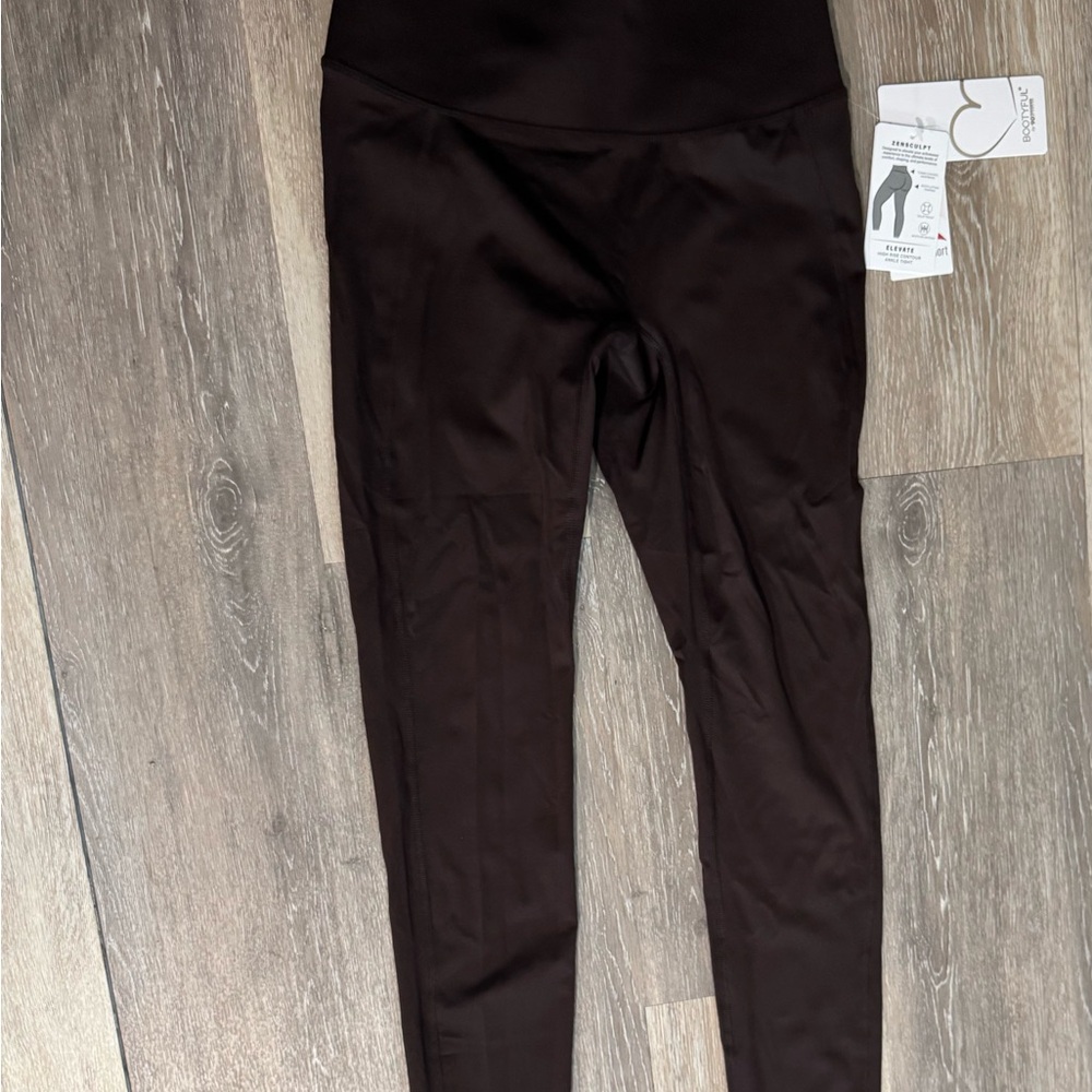 90 Degree By Reflex Brown Ankle Tights